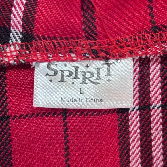 Spirit Wolf Plaid Hooded Dress Costume‎ Faux Fur Trim Faux Fur Trim Size Large - Picture 4 of 9